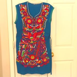 Mexican embroidered dress